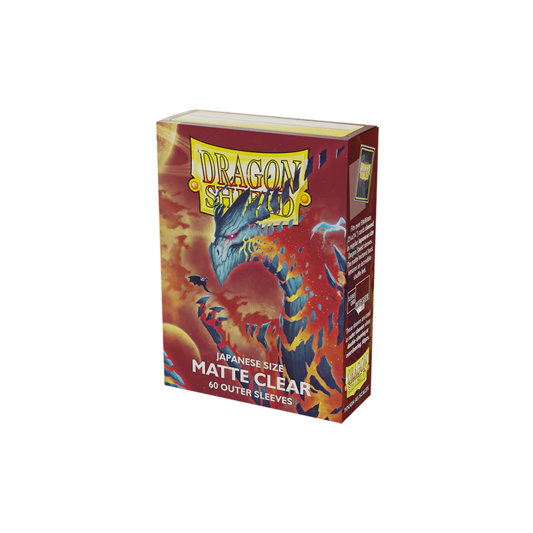 Dragon Shield - Japanese Size - Matte Clear (60 outer sleeves)