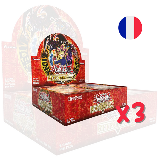 PRECOMMANDE - x3 Displays de 24 Boosters -  Retro Pack 2 Reprint (RP02) - Yu-Gi-Oh! - FR