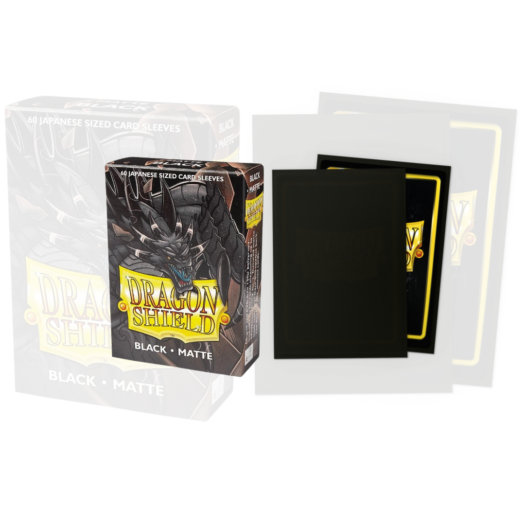 Dragon Shield - Japanese Size - Black Matte (60 sleeves)