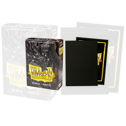 Dragon Shield - Japanese Size - Black Matte (60 sleeves)