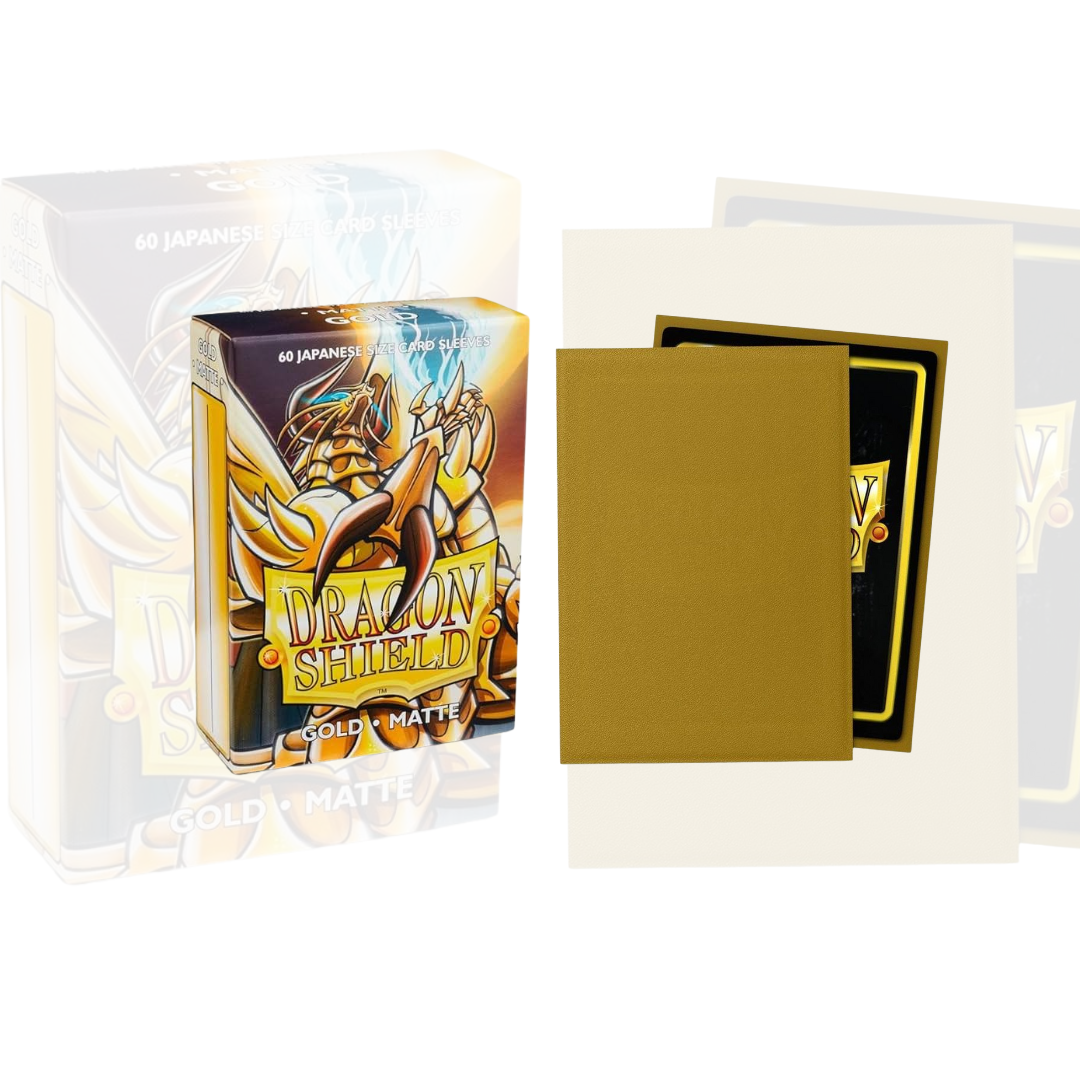 Dragon Shield - Japanese Size - Gold Matte (60 sleeves)