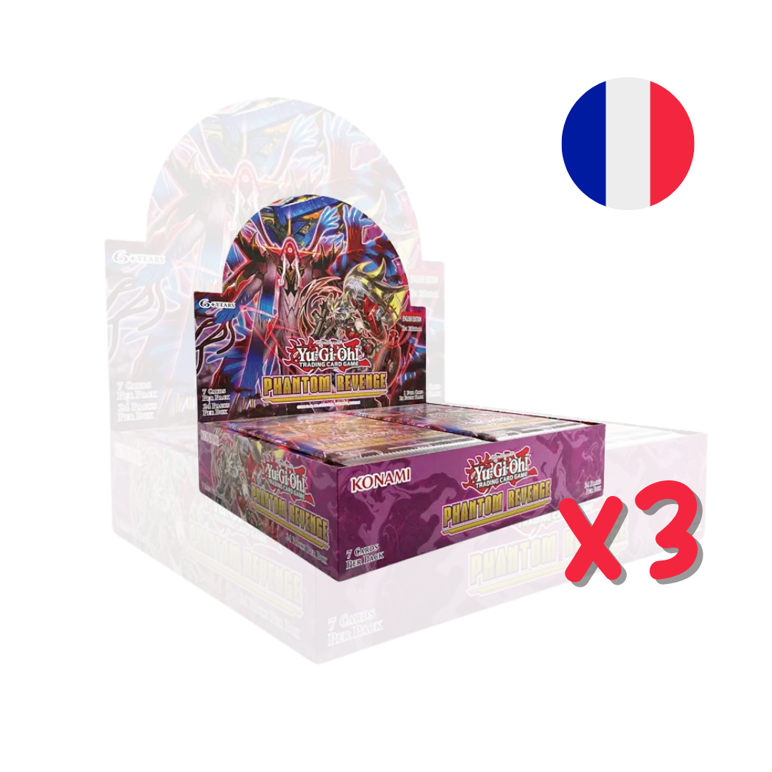 PRECOMMANDE - x3 Display de 24 Boosters -  Phantom Revenge - Yu-Gi-Oh! - FR